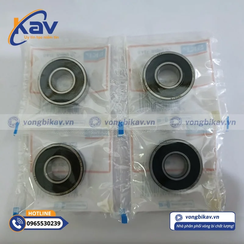 Vòng chắn cao su trên vòng bi SKF 6001 2RSH ngăn bụi bẩn