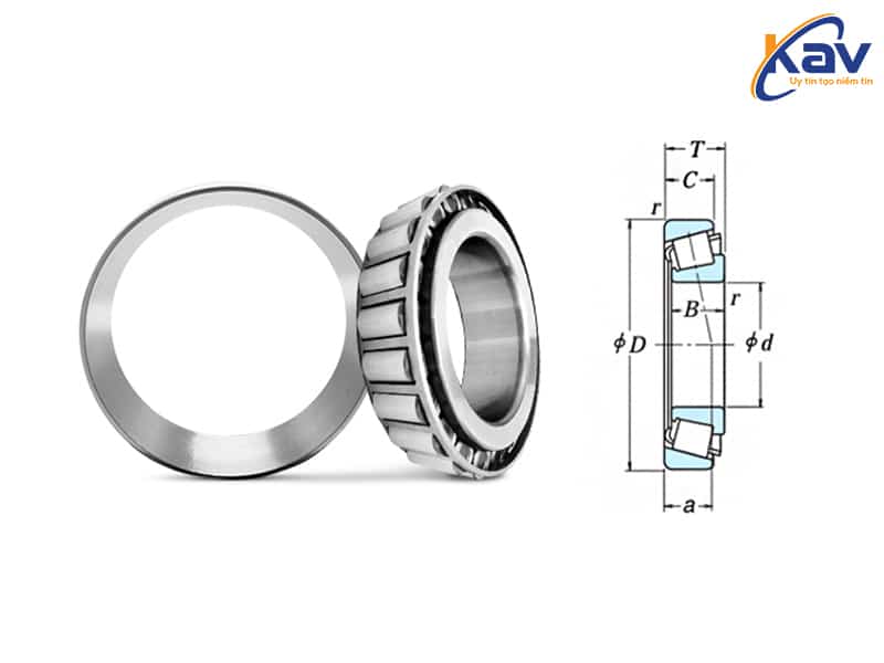 Thông số kích thước vòng bi côn